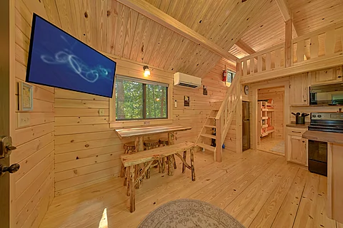 Tiny Home with Dining Area  - A Camper's Delight