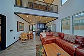 Spacious Living Room with TV