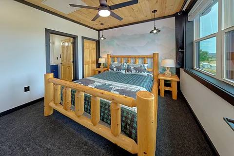 Queen Bedroom with TV  - A Soaky Adventure