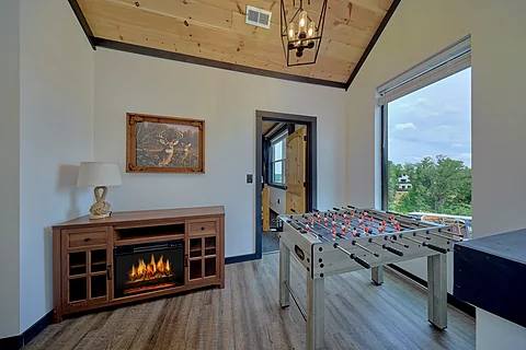 Game Area with Foosball and Shuffleboard - A Soaky Adventure