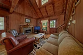 Rustic 2 bedroom cabin with fireplace and TV