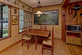 2 Bedroom Downtown Gatlinburg Cabin Dining Area