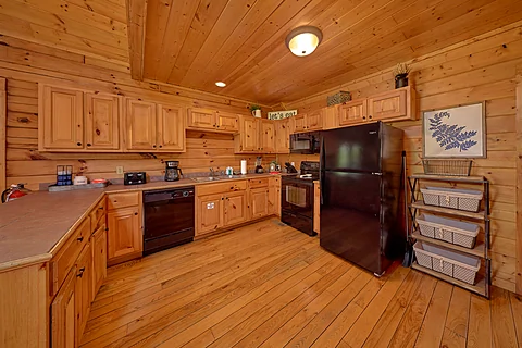 Fully Equipped Kitchen in Pigeon Forge Cabin - Autumn Ridge