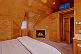 In-Suite Fireplace in King Bedroom