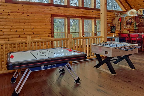 Smoky Mountain Cabin with Foosball & Air Hockey - Bar Mountain II