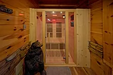2 bedroom cabin rental with a sauna