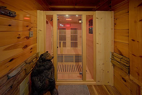 2 bedroom cabin rental with a sauna - Bear Envy