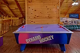 2 bedroom cabin with air hockey game room