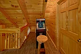 Cabin rental with 2 bedrooms and arcade games