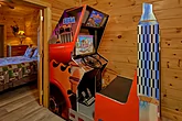 Race car arcade game in 2 bedroom cabin