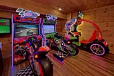 Racing game arcades in 4 bedroom rental cabin
