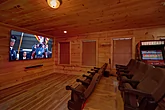 Movie theater room in 4 bedroom rental cabin