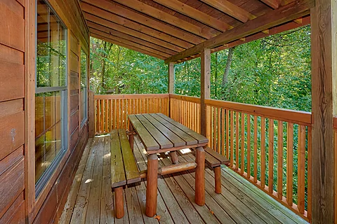 Cabin with picnic table, hot tub and views - Bears and Honey
