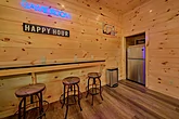 5 bedroom cabin rental with fridge in game room