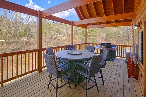 Premium cabin with picnic tables and gas grill - Brooks Haven