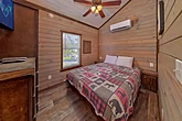 1 bedroom with queen bed