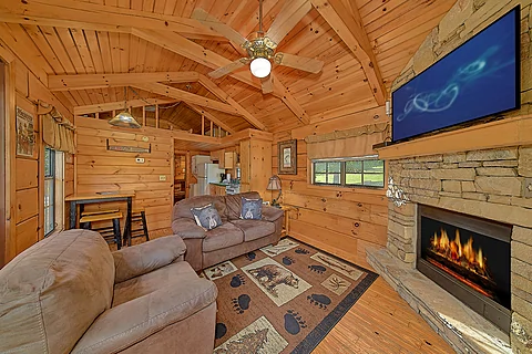 1 bedroom cabin entrance of the Living room - Camping Under The Stars