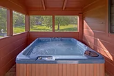 1 bedroom cabin Hot tub view