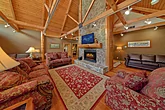 4 bedroom cabin with living room fireplace