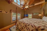 Cabin Master bedroom with private bathroom 