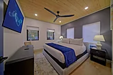 Master bedroom with King bed in Gatlinburg cabin