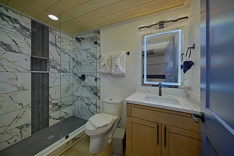 Luxurious bathroom in Gatlinburg cabin rental - Downtown Gatlinburg Cabin