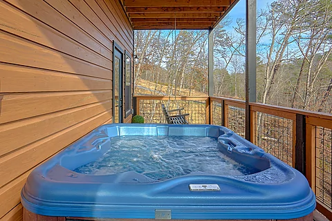 Smoky Mountain Cabin with View and Hot Tub - Fiesta Hills Hideaway