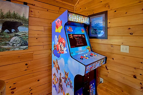Full Arcade free play games in cabin rental - Fun Zone