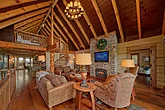 4 bedroom cabin with living room fireplace