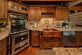 Spacious kitchen in luxurious 4 bedroom rental