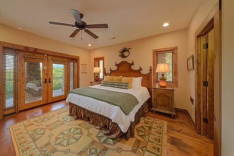 Wears Valley cabin rental with 2 King Bedrooms - Grouse Ridge Lodge