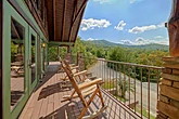 4 bedroom cabin deck overlooking Wears Valley