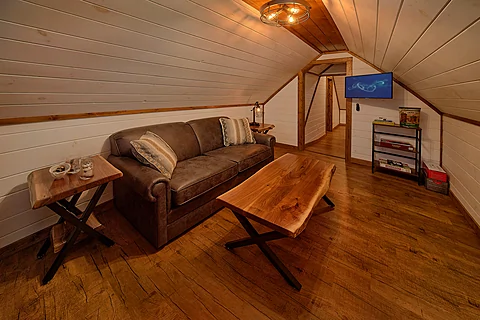 Game Room with TV and Sleeper Sofa - Jewell's Place