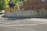 Resort outdoor basketball court