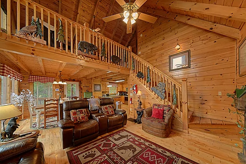 Premium 4 bedroom cabin with mountain Views  - Million Dollar View