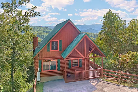 Mountain Views from 4 bedroom cabin rental - Million Dollar View