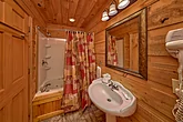 Cabin master Bath with Jacuzzi tub and shower