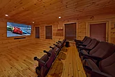Theater Room in 4 bedroom Gatlinburg cabin