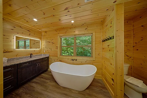 3 bedroom cabin with soaking tub in master bath - Mountain Harmony