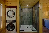 Luxurious shower in Gatlinburg cabin master bath