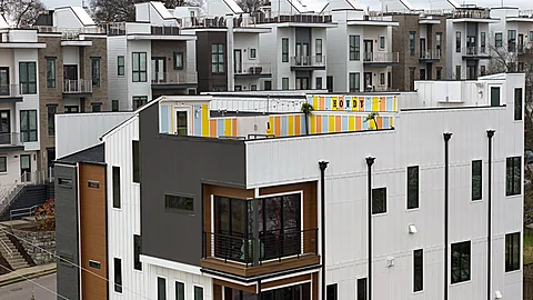 Rooftop bar in 4 bedroom Nashville vacation home - Nashville Neon Nights