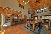 Spacious Dining Area in Pigeon Forge Cabin