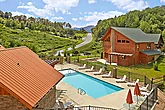 Large cabins with resort swimming pool access