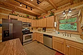 Rustic 1 Bedroom Cabin Fully Equipped Kitchen 