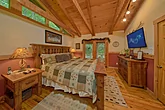 One Bedroom Cabin with King Bed and TV
