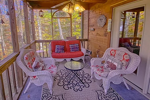 Spacious 1 Bedroom Cabin with Wooded View - Sky High Hobby Cabin