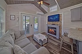 One Bedroom Tiny Home with Electric Fireplace