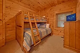 Twin Over Full Bunk Beds and Flat Screen TV