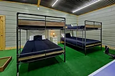Queen bunk beds for 8 in cabin game house