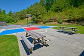Large Group cabin with basketball and pickleball